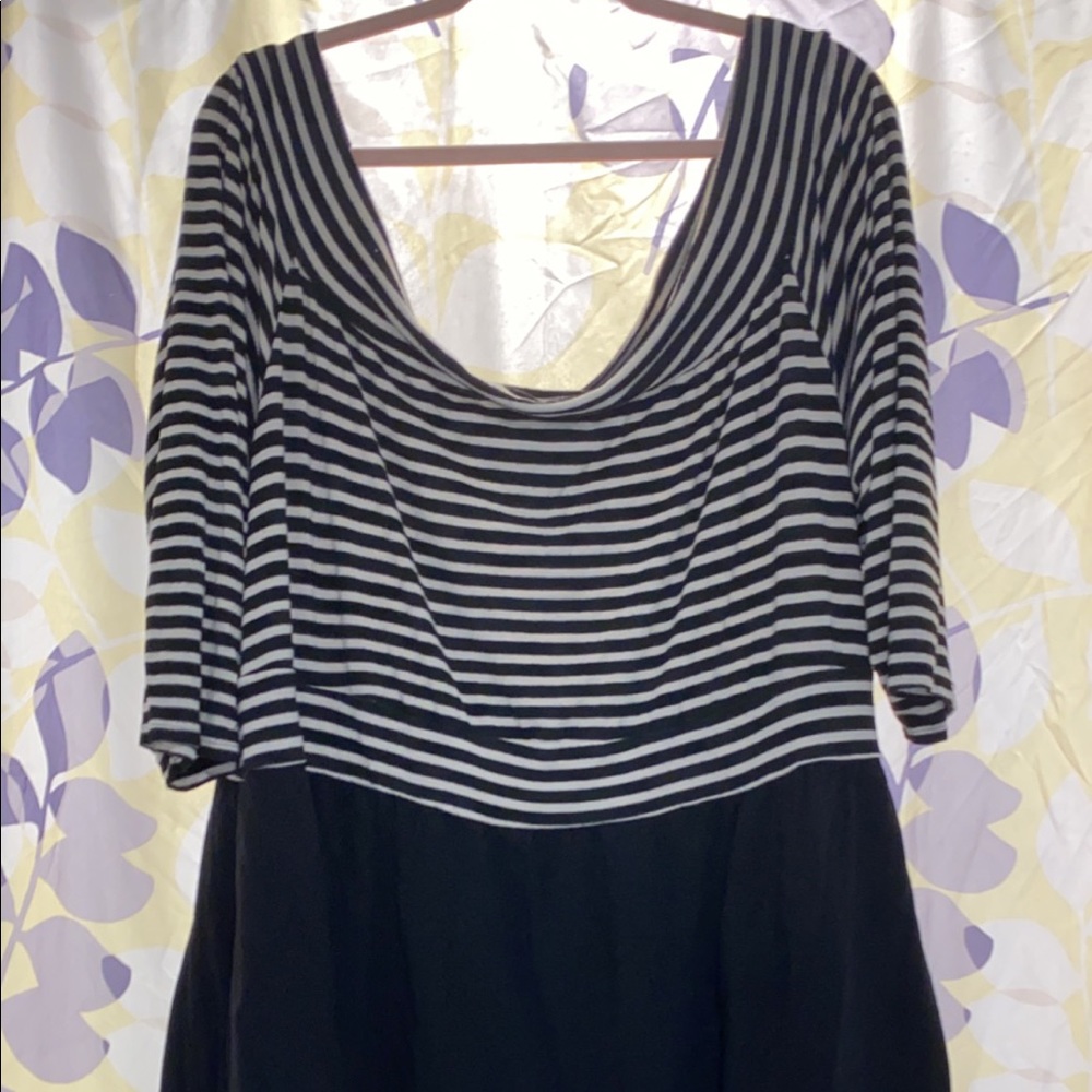 Torrid black and white dress
